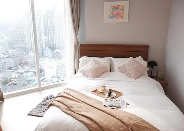 엄마가 편한 광안리 30초 가족친화 신축 5인가족 육아용품 완비 Apartament